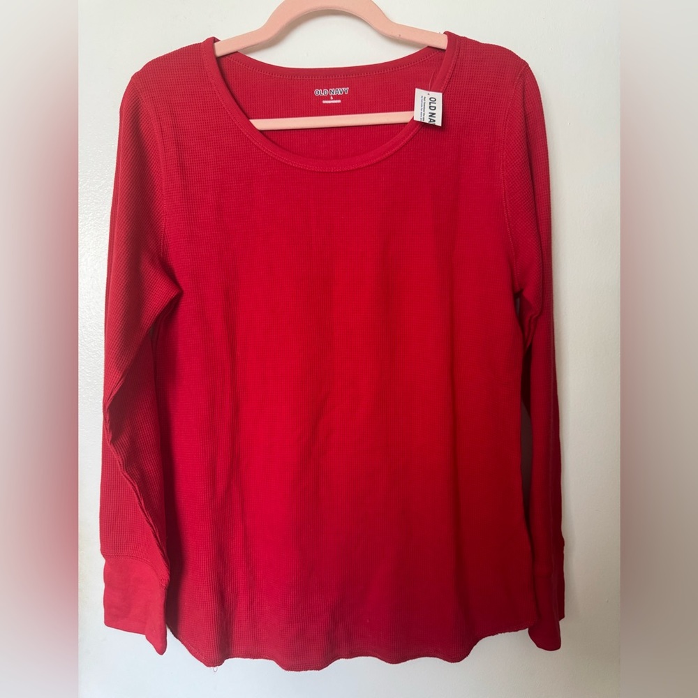 Old Navy Women's Red Long Sleeve Top Size L